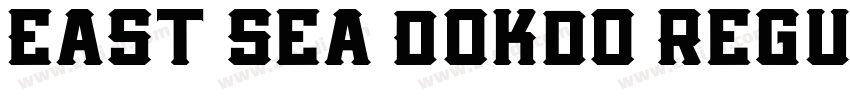 East Sea Dokdo Regul字体转换